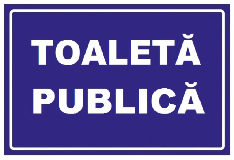 Placuta pentru toaleta publica