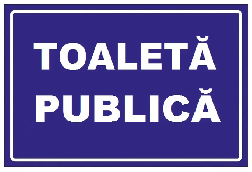 Placuta pentru toaleta publica