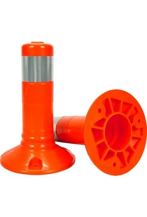 Stalp portocaliu din cauciuc inaltime 30cm