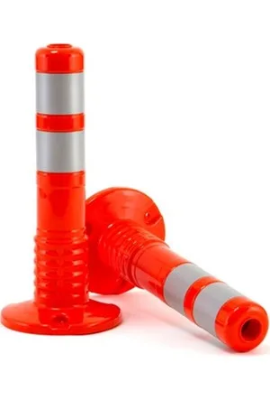 Stalp portocaliu din cauciuc inaltime 45cm