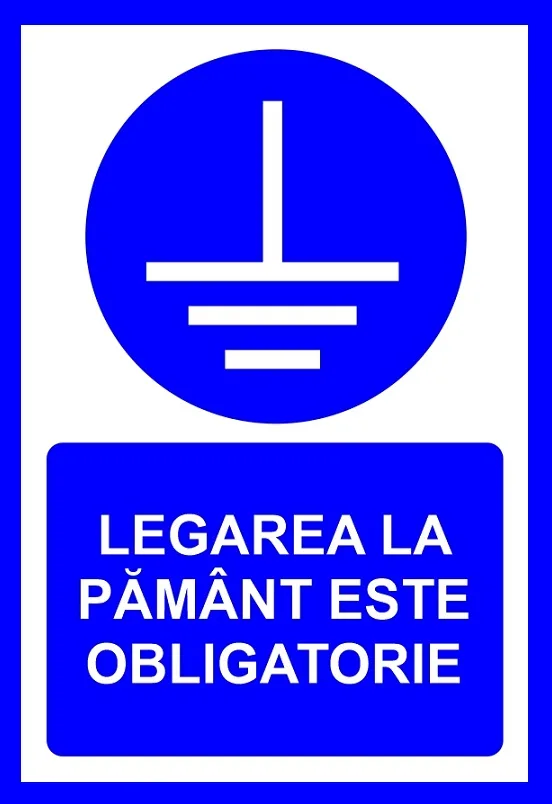 Placuta legarea la pamant este obligatorie