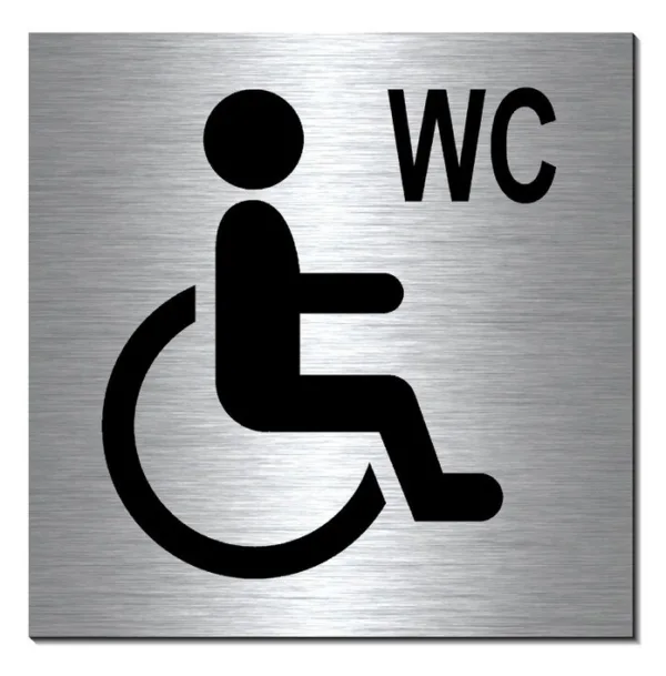 Semn din aluminiu pentru persoane cu dizabilități