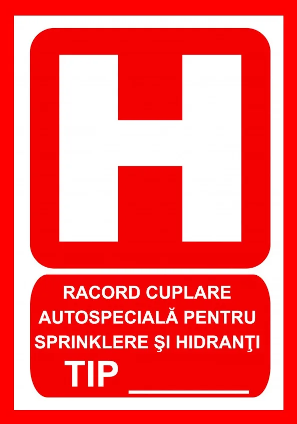 Placuta pentru racord cuplare autospeciala pentru pompieri