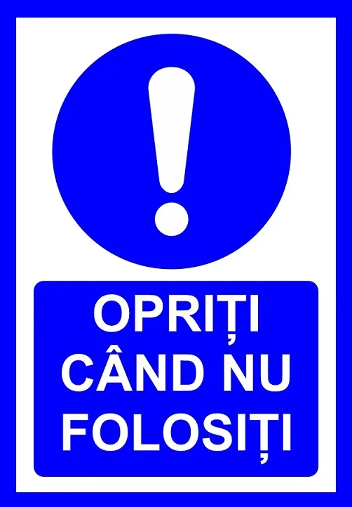 Placuta opriti cand nu folositi