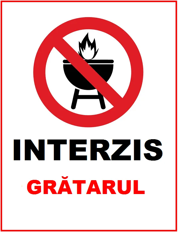 Placuta interzis gratarul