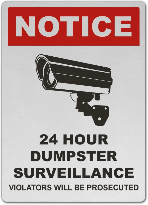 Indicator pentru „Zona Supravegheată 24/7 - Faptele Illegale Vor Fi Urmărite