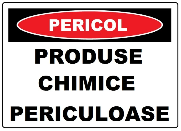 Placuta  produse chimice periculoase