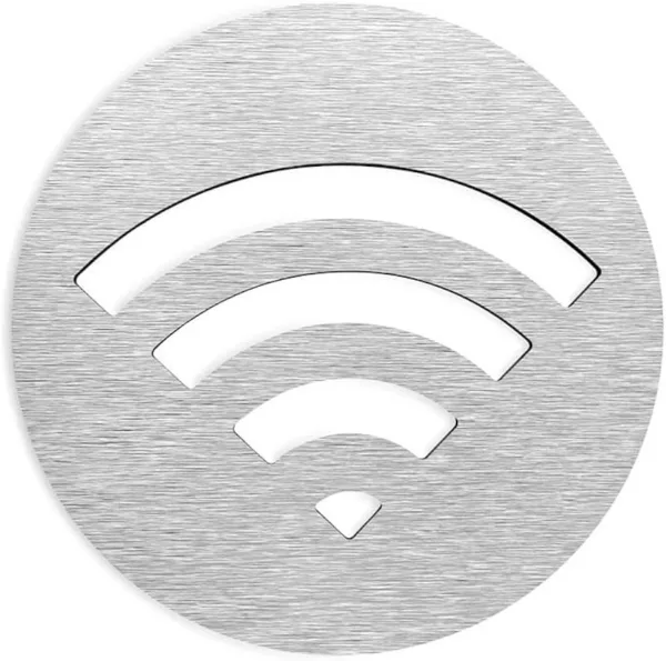 Semn WiFi INTERNET din Aluminiu Personalizat pentru Orice Spațiu
