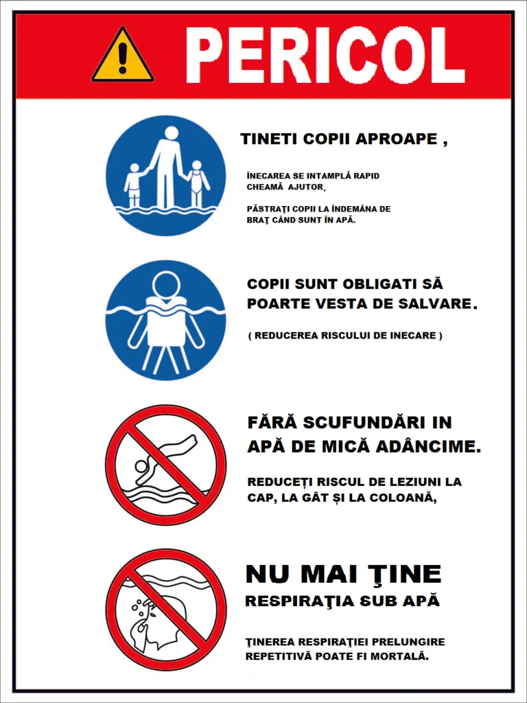 Placuta pentru bazine de inot