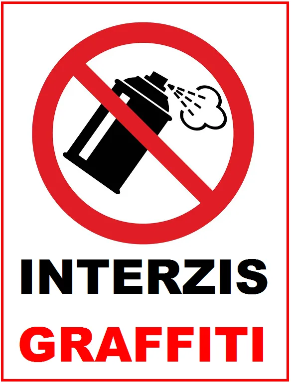 Placuta graffiti interzis