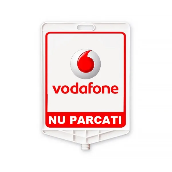Semn din plastic Vodafone Nu parcați