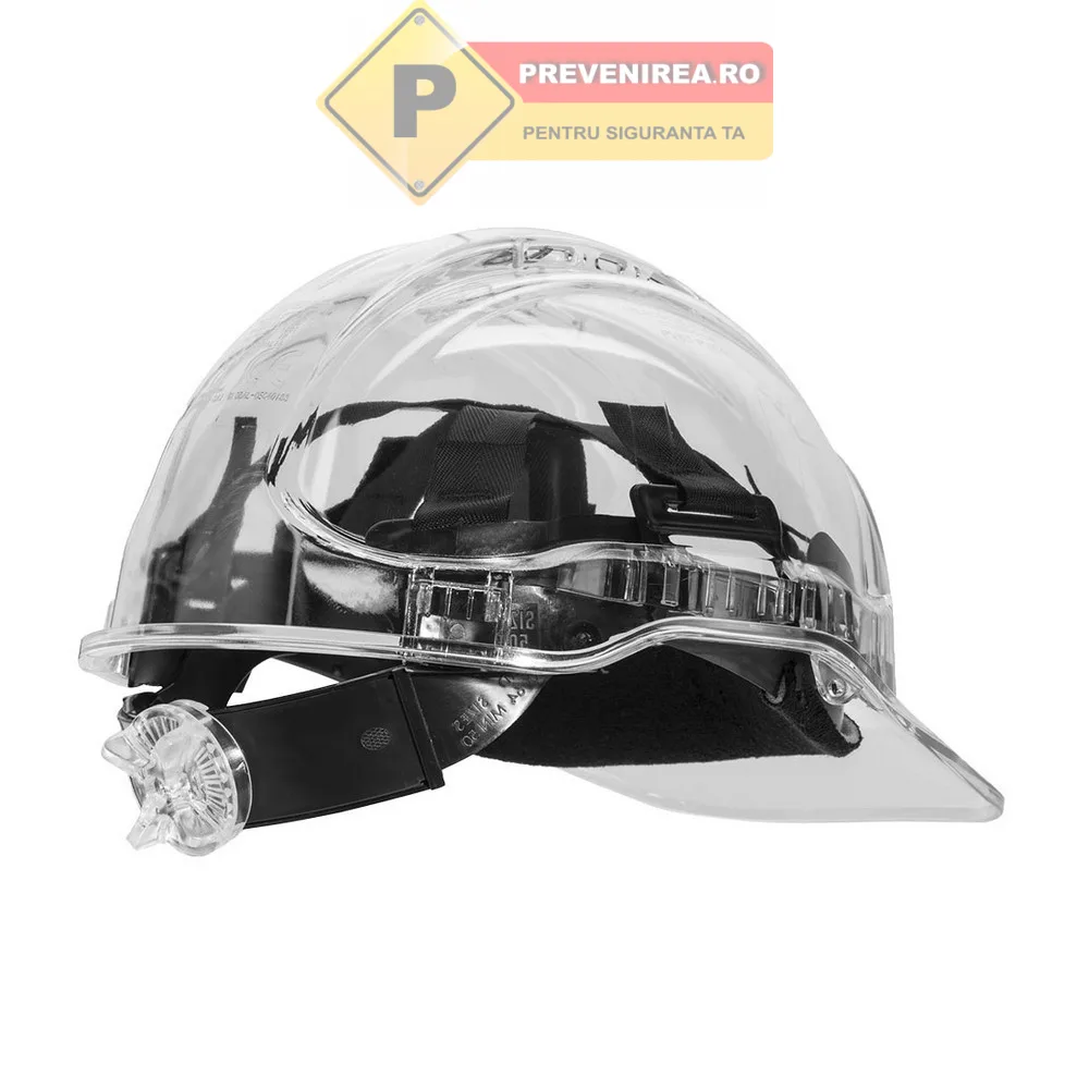 Căști Albe Ventilate - Confort Sporit și Siguranță pentru Angajați