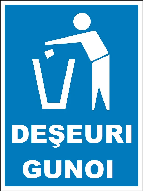 Placuta pentru deseuri gunoi