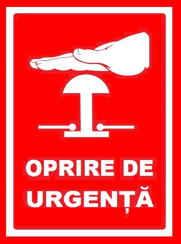 Placuta pentru oprire de urgenta