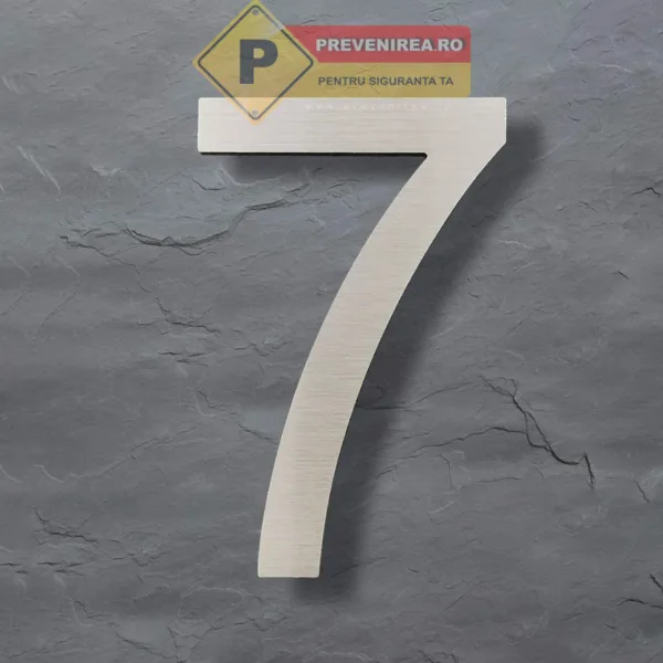 Numarul 7 aluminiu