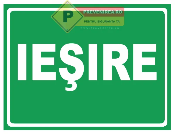 Indicator Direcție Ieșire Evacuare - Marcaj Clar pentru Situații de Urgență