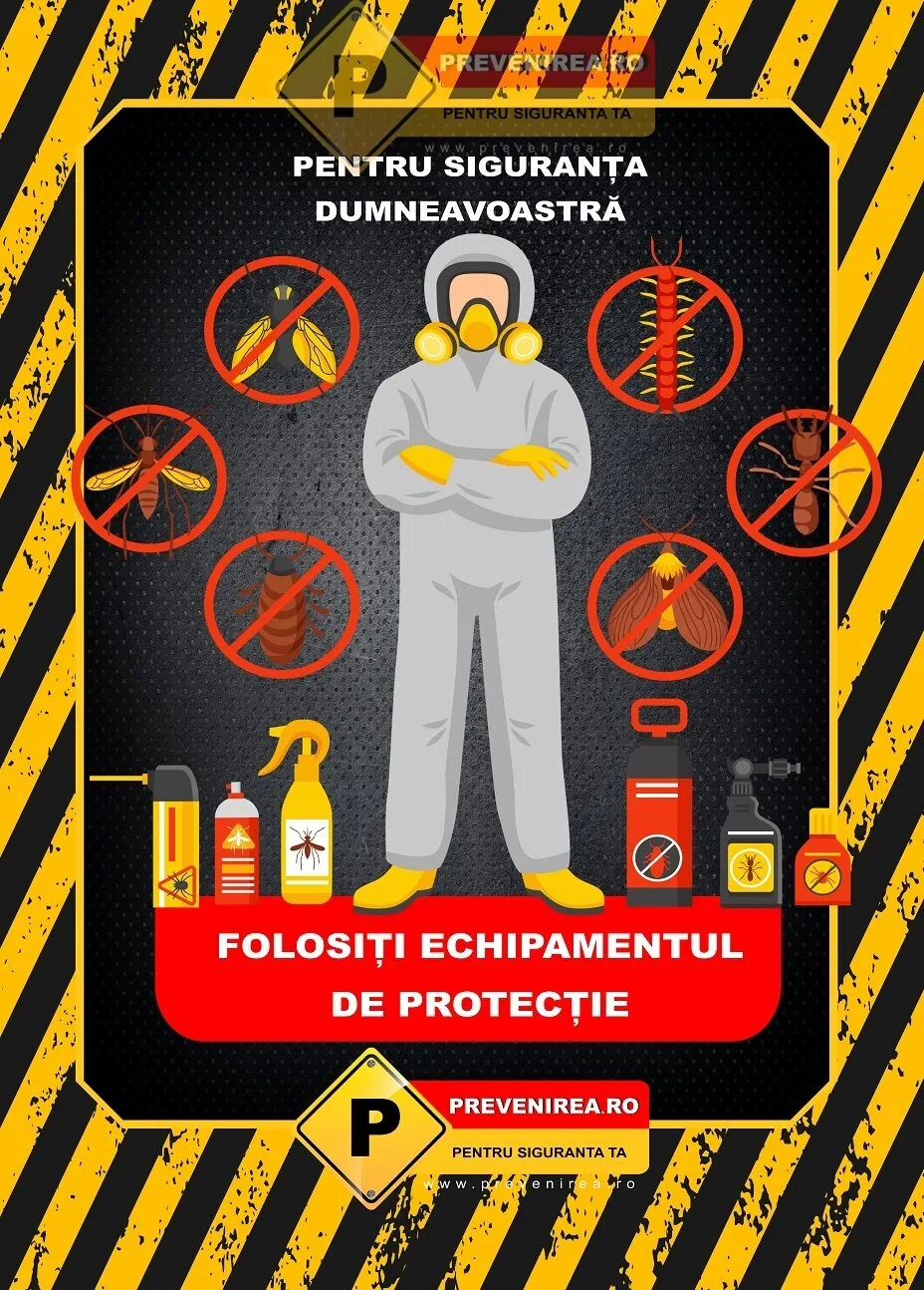 Afișe de Protecția Muncii cu Instrucțiuni pentru Echipamente de Siguranță