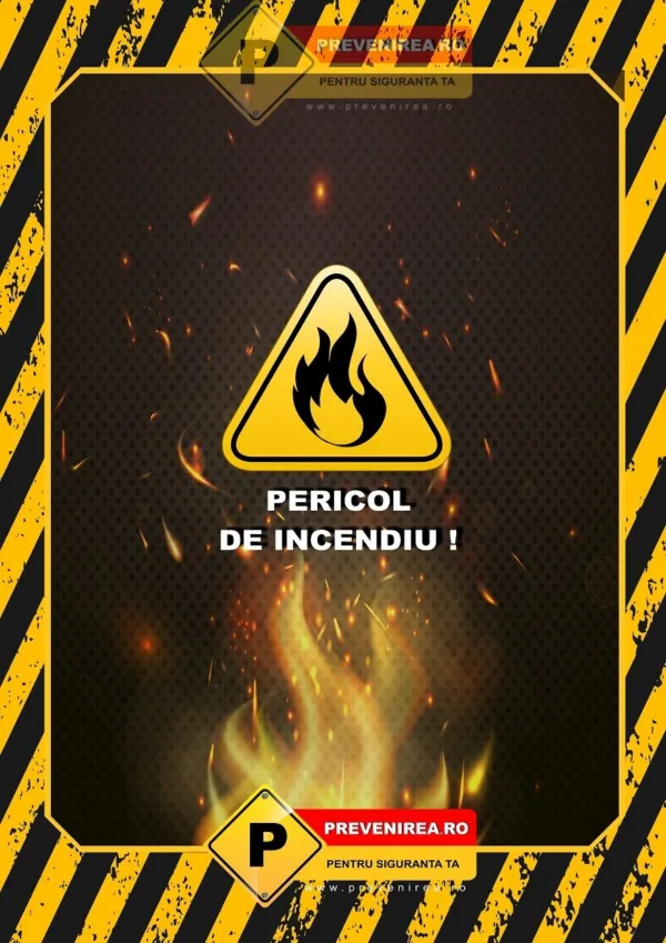 Afișe de Pericol Incendiu și Explozie - Protecție Maximă pentru Angajați
