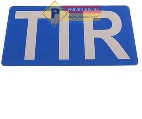 Placa pentru tir